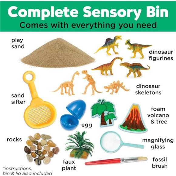 Creativity for Kids Sensory Bin: Dinosaur Dig - Dinosaur Toys for Kids Ages 3-5+ - Picture 3 of 6